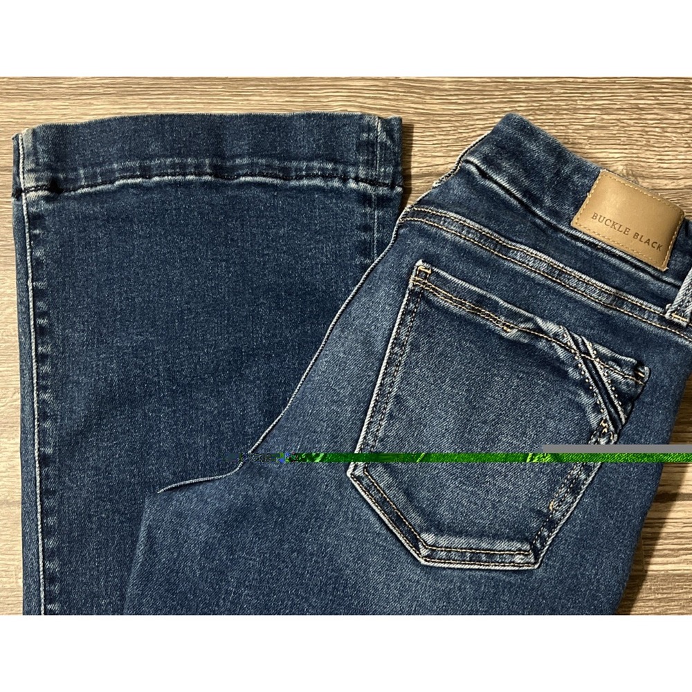 Buckle Black Fit No. 53 Trouser Stretch Mid Rise Dark Wash Jeans Size 27x32